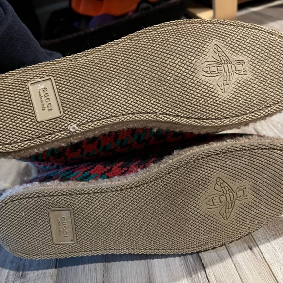 Gucci Fria Merino Wool Horsebit Houndstooth Wool Ankle Boot Women size 41 - Picture 5 of 10